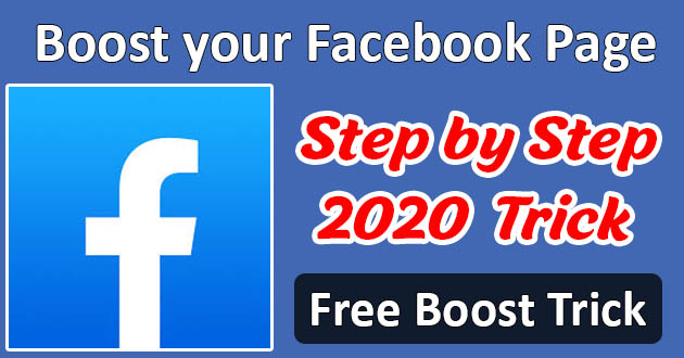 How to boost your facebook page for free 2020
