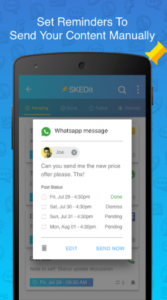 SKEDit Scheduling App: Schedule WhatsApp SMS Calls Apk
